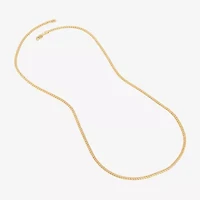 Made in Italy Unisex Adult 14K Gold 22 Inch Cuban Chain Necklace