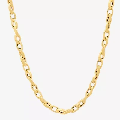 Made in Italy Unisex Adult 10K Gold Inch Link Chain Necklace