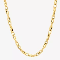 Made in Italy Unisex Adult 10K Gold Inch Link Chain Necklace