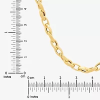 Made in Italy Unisex Adult 10K Gold Inch Link Chain Necklace