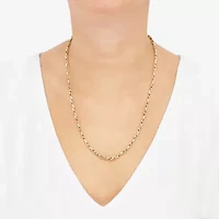 Made in Italy Unisex Adult 10K Gold Inch Link Chain Necklace