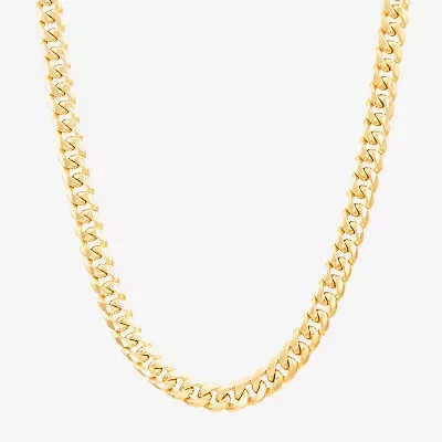 Made in Italy Mens 10K Gold 22 Inch Curb Chain Necklace