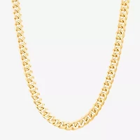 Made in Italy Mens 10K Gold 22 Inch Curb Chain Necklace