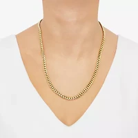 Made in Italy Mens 10K Gold 22 Inch Curb Chain Necklace