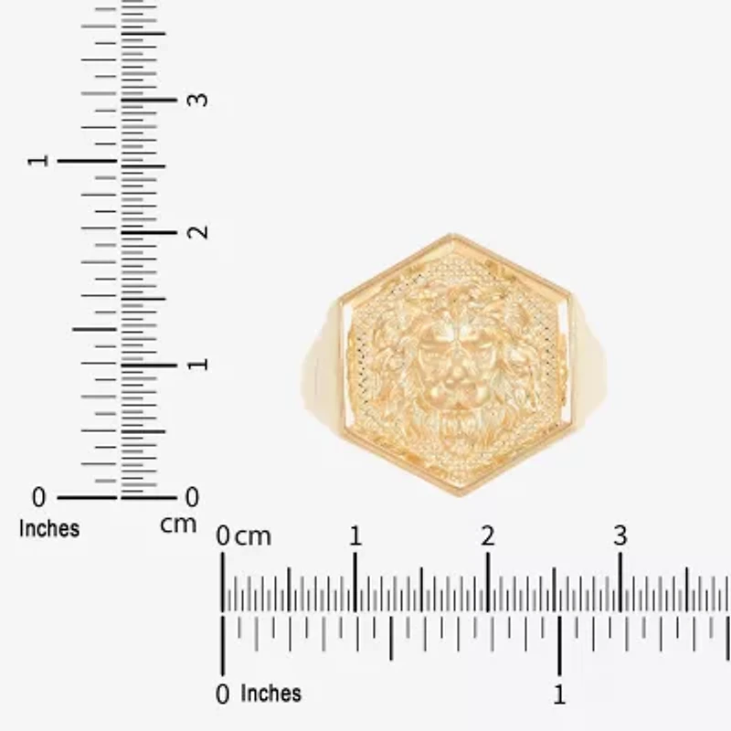 Mens 10K Gold Signet Ring