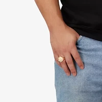 Mens 10K Gold Signet Ring