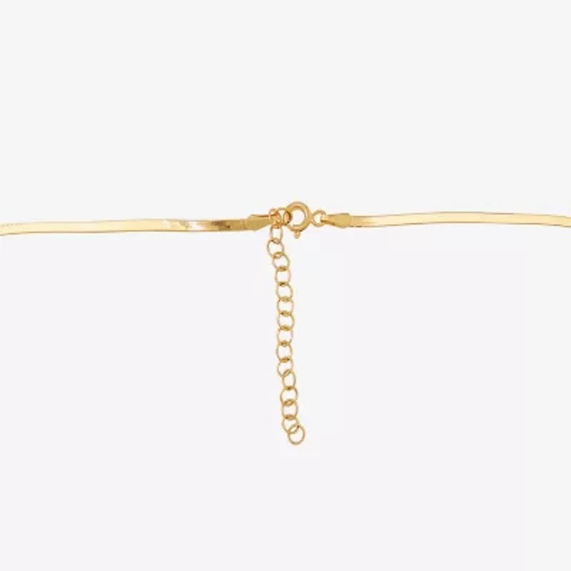 Made in Italy Unisex Adult 14K Gold 18 Inch Herringbone Chain Necklace
