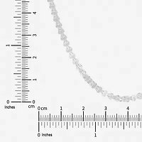 Unisex Adult 10K White Gold 18 Inch Fashion Chain Necklace