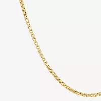 Made in Italy Unisex Adult 14K Gold 18 Inch Box Chain Necklace