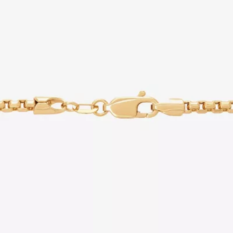 Made in Italy Unisex Adult 14K Gold 20 Inch Box Chain Necklace