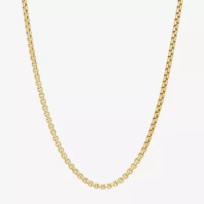 Made in Italy Unisex Adult 14K Gold 20 Inch Box Chain Necklace