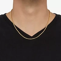 Made in Italy Unisex Adult 14K Gold 20 Inch Box Chain Necklace