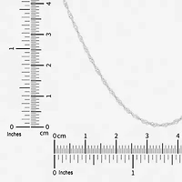 Womens 14K Gold 14K White Gold 18 Inch Singapore Chain Necklace