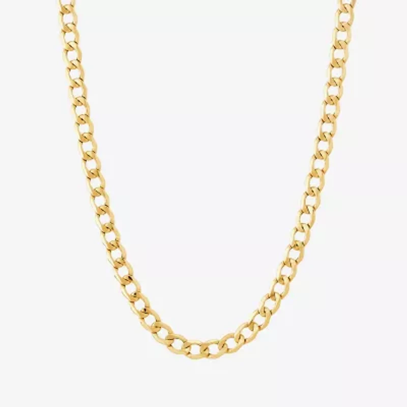 Made in Italy Unisex Adult 10K Gold 18 Inch Link Necklace