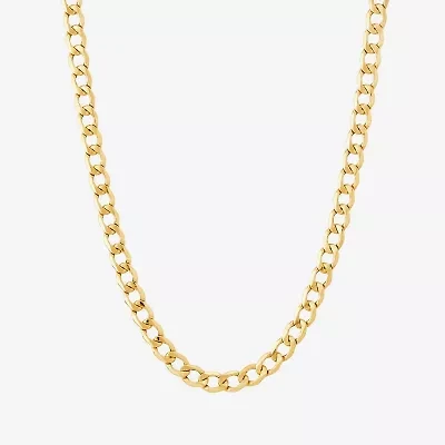 Made in Italy Unisex Adult 10K Gold 18 Inch Link Necklace
