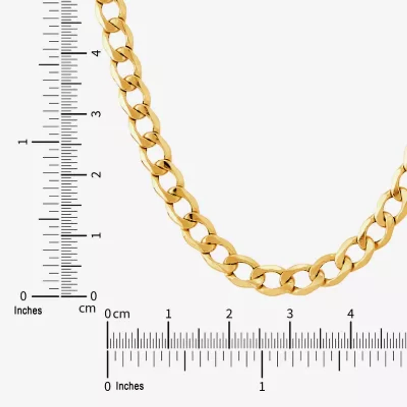 Made in Italy Unisex Adult 10K Gold 18 Inch Link Necklace