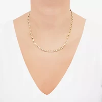Made in Italy Unisex Adult 10K Gold 18 Inch Link Necklace