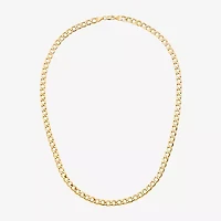Made in Italy Unisex Adult 10K Gold 18 Inch Link Necklace