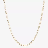 Unisex Adult 14K Gold 18 Inch Curb Chain Necklace