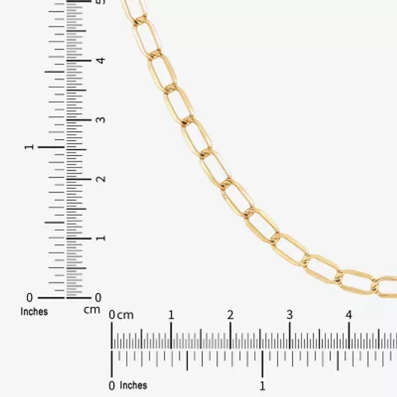 Unisex Adult 14K Gold Inch Curb Chain Necklace