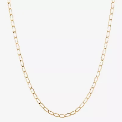 Unisex Adult 14K Gold 20 Inch Curb Chain Necklace