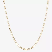 Unisex Adult 14K Gold 20 Inch Curb Chain Necklace