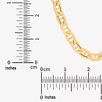 Made in Italy Unisex Adult 10K Gold 22 Inch Mariner Chain Necklace