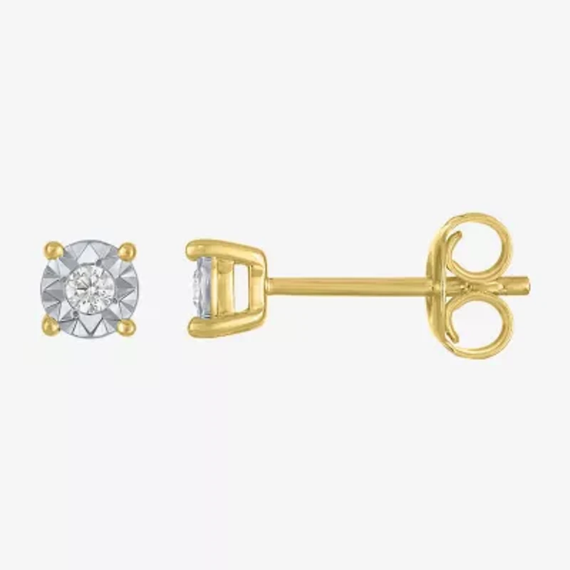 Yes, Please! Womens 1/10 CT. T.W. Lab Grown White Diamond 14K Gold Over Silver 2-pc. Jewelry Set
