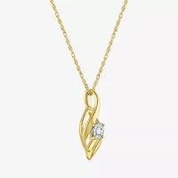 Yes, Please! Womens 1/10 CT. T.W. Lab Grown White Diamond 14K Gold Over Silver 2-pc. Jewelry Set