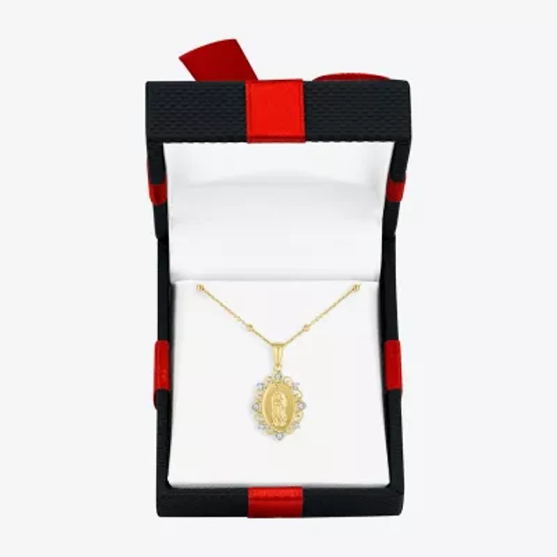 Yes, Please! (G-H, Si2-I1) Womens White Diamond Accent 14K Gold Over Silver 18 Inch Rosary Necklace