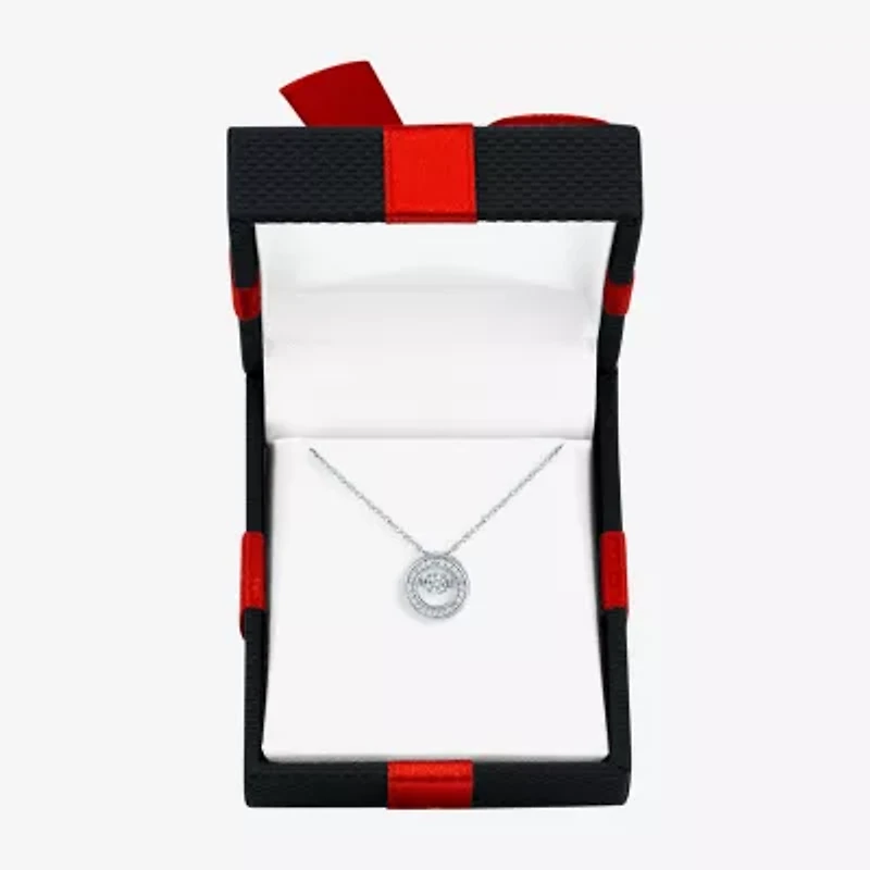 Yes, Please! (G-H, Si2-I1) Womens Diamond Accent Lab Grown White Diamond Accent Sterling Silver 18 Inch Pendant Necklace