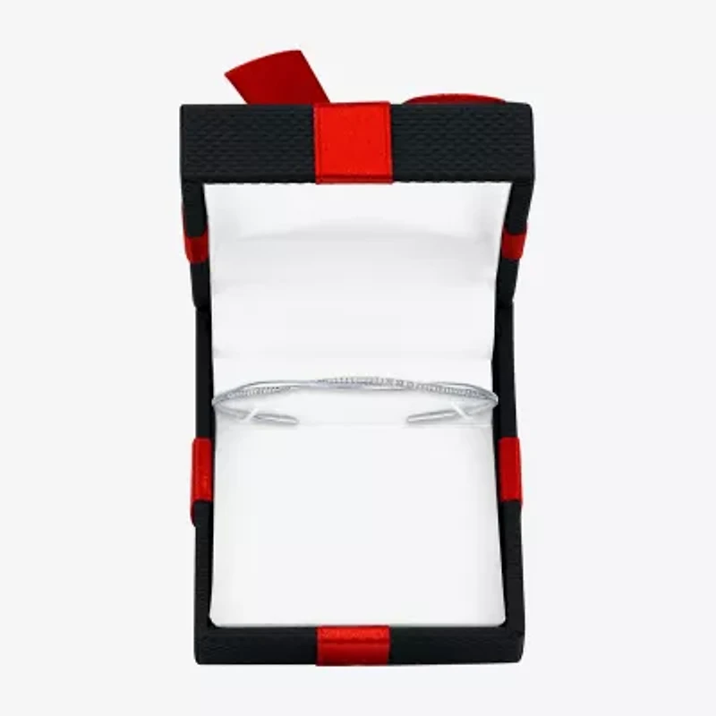 Yes, Please! Womens Diamond Accent White Diamond Accent Sterling Silver Cuff Bracelet
