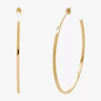 Womens 14K Gold 70mm Hoop Earrings