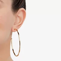 Womens 14K Gold 70mm Hoop Earrings