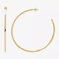 Womens 14K Gold 70mm Hoop Earrings