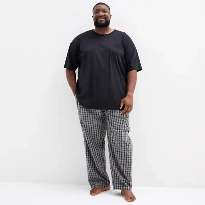 St. John's Bay Mens Crew Neck Short Sleeve Pajama Top