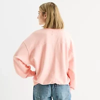 Arizona Womens Juniors Crew Neck Long Sleeve Sweatshirt