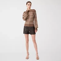 RM Rebecca Minkoff Womens Crew Neck Long Sleeve Pullover Sweater