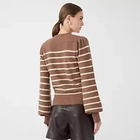RM Rebecca Minkoff Womens Crew Neck Long Sleeve Pullover Sweater