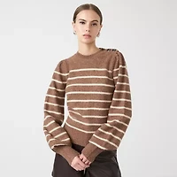 RM Rebecca Minkoff Womens Crew Neck Long Sleeve Pullover Sweater