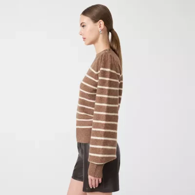 RM Rebecca Minkoff Womens Crew Neck Long Sleeve Pullover Sweater