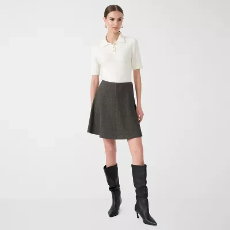 RM Rebecca Minkoff Womens Short Sleeve Polo Sweater