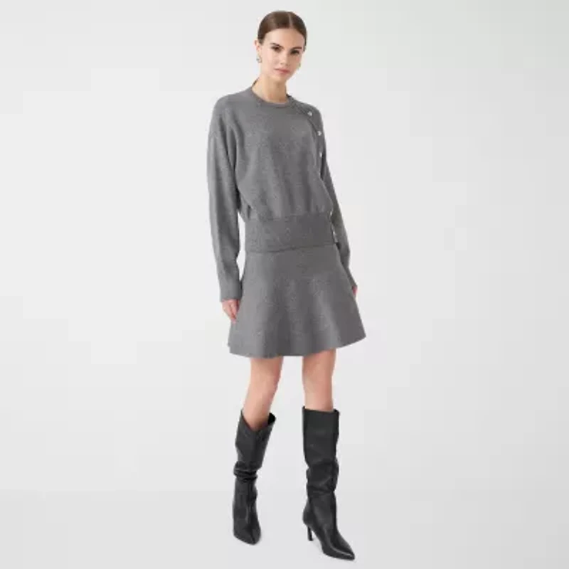 RM Rebecca Minkoff Womens Long Sleeve Pullover Sweater