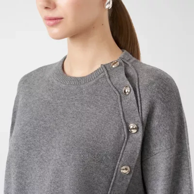 RM Rebecca Minkoff Womens Long Sleeve Pullover Sweater