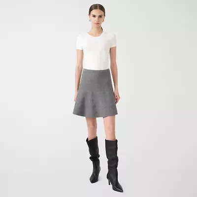 RM Rebecca Minkoff Womens Mid Rise Midi Flared Skirt