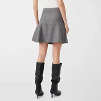 RM Rebecca Minkoff Womens Mid Rise Midi Flared Skirt