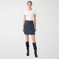 RM Rebecca Minkoff Womens Tweed Mini Skirt