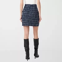 RM Rebecca Minkoff Womens Tweed Mini Skirt