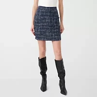 RM Rebecca Minkoff Womens Tweed Mini Skirt