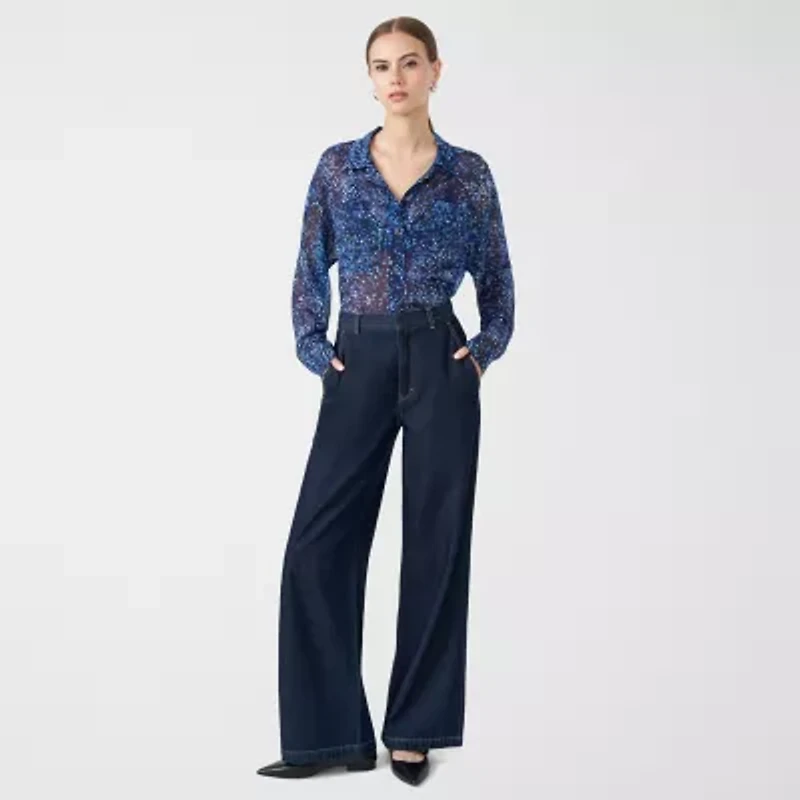 RM Rebecca Minkoff Womens High Rise Trouser Jean